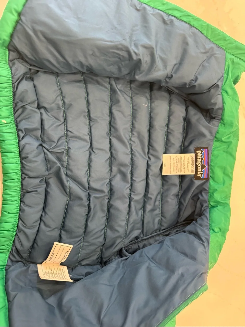 Patagonia Green Quilted Puffer Jacket (Baby)
